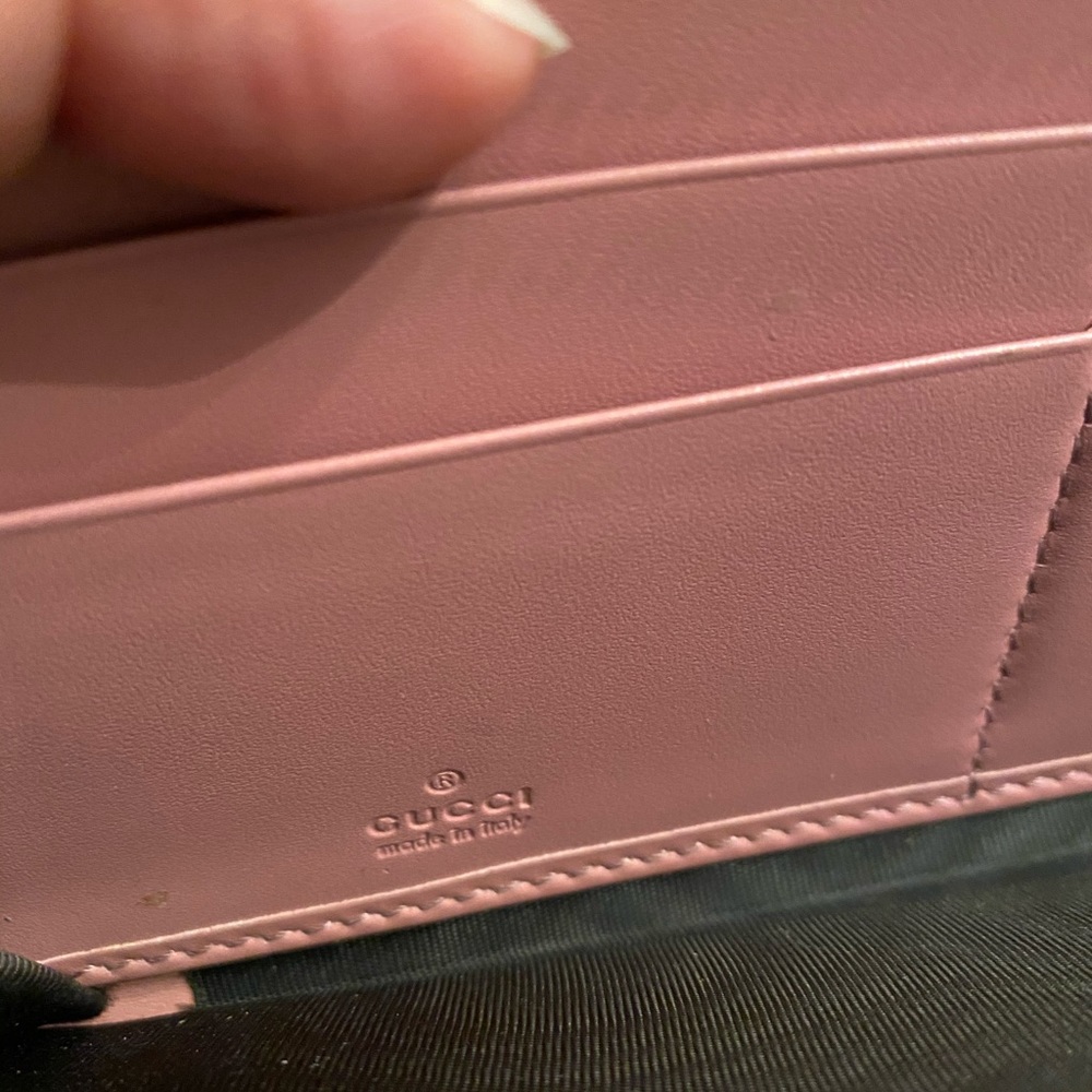GUCCI Shima Pink Leather Zippy Continental Wallet - Picture 8 of 12